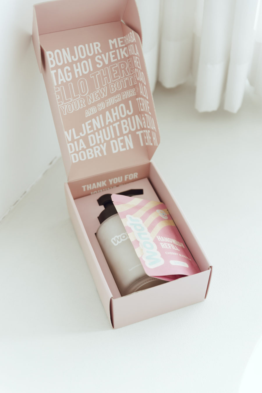 natural handsoap in its box